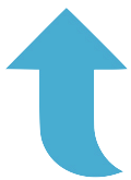 blue up arrow